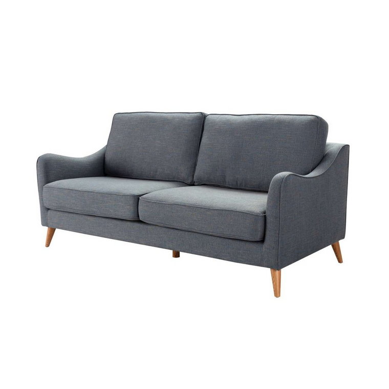 Sofa Venuste denim blue/brown 3-os., 193 x 90 x 90 cm