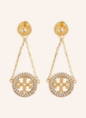 Tory Burch Wiszące Kolczyki Miller Pave gold