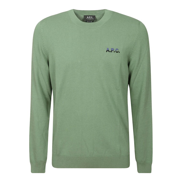 Sweter z logo i ściągaczami A.p.c.