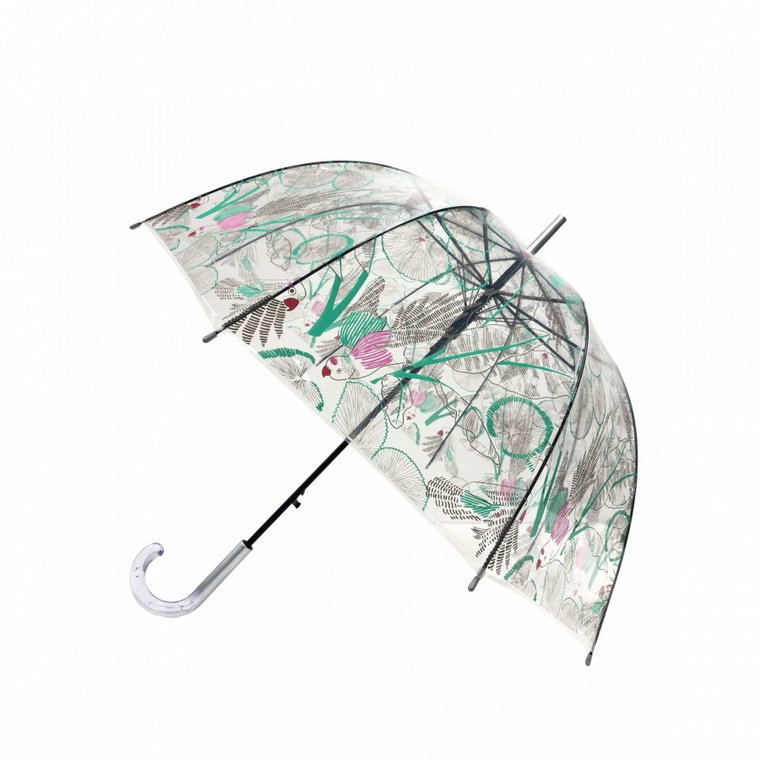 Długi parasol przezroczysty kopuła, tropicale kod: UBUL5128