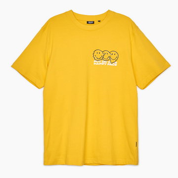 Cropp - Koszulka z nadrukiem Smiley® - Żółty