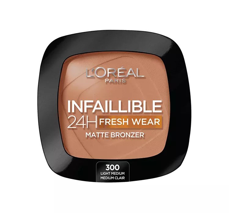 LOREAL INFAILLIBLE 24H FRESH WEAR MATOWY BRONZER 300 LIGHT MEDIUM 9G