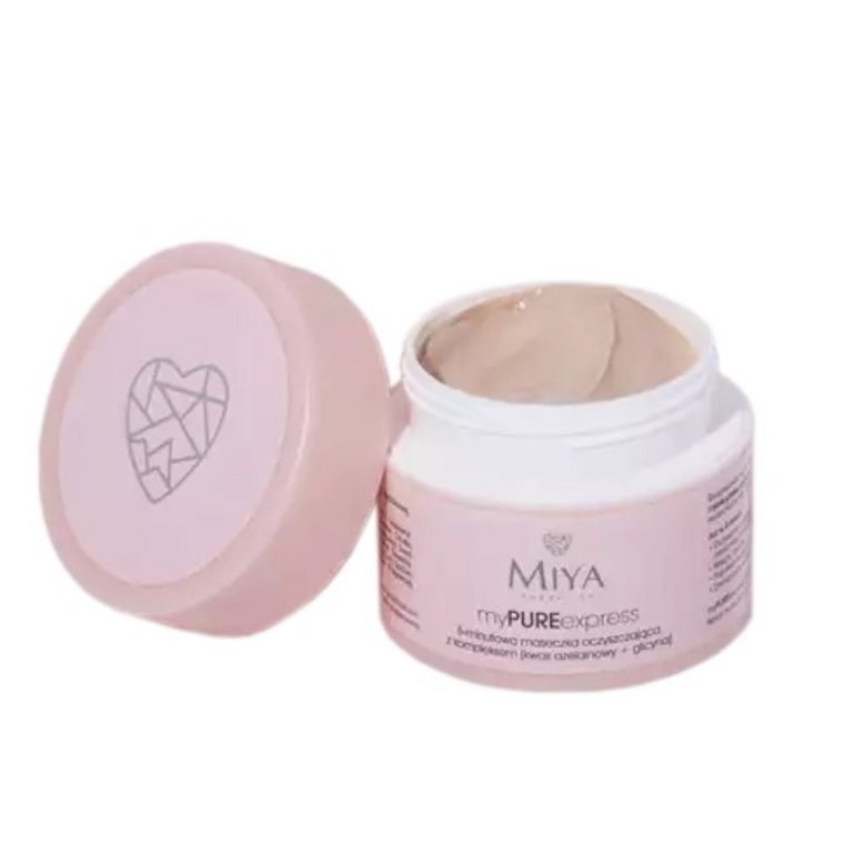 Miya Cosmetics 5-Minutowa maska oczyszczająca z Kompleksem [Kwas Azelainowy + Glicyna] Maseczka do twarzy 50 g