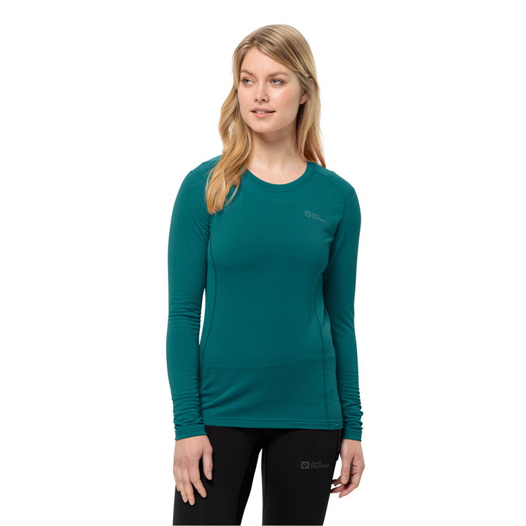 Damska koszulka z długim rękawem Jack Wolfskin INFINITE L/S W sea green - M