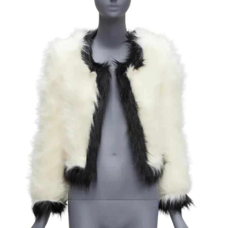 Pre-owned Faux Fur outerwear Saint Laurent Vintage