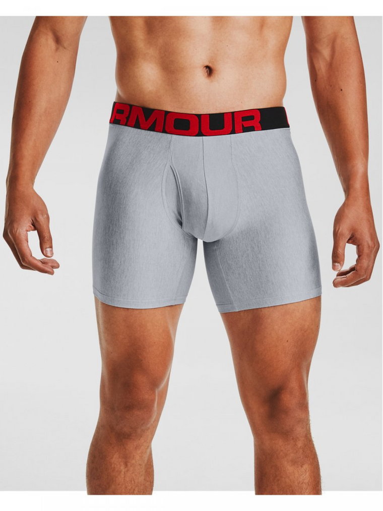 Męska bielizna treningowa (2-pack) UNDER ARMOUR Tech 6in 2 Pack - szara