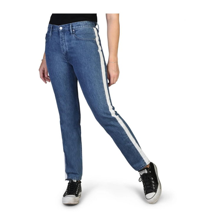 Damskie Skinny Jeans z Zapięciem na Zamek Calvin Klein