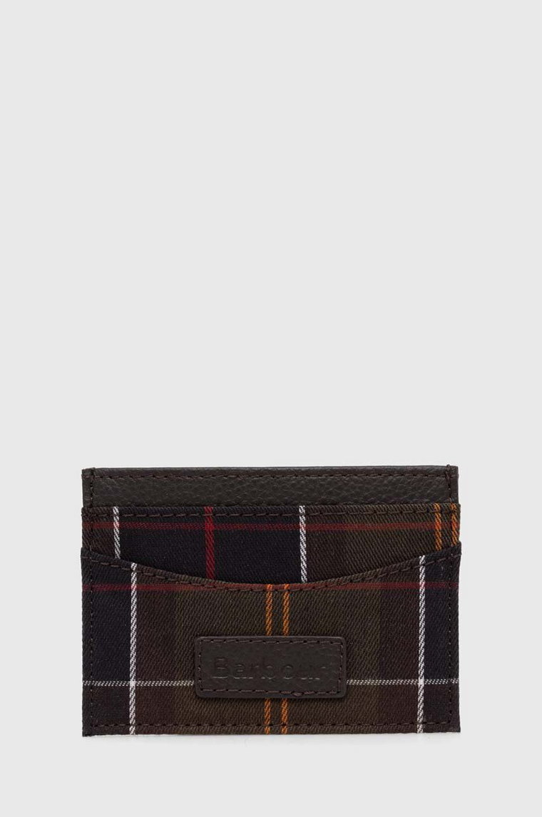 Barbour etui na karty Tartan Cardholder kolor zielony MLG0047