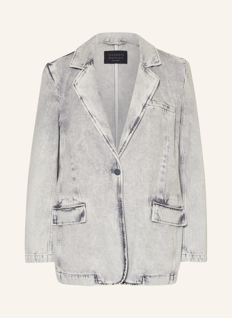 Allsaints Blezer Jeansowy Ever Denim grau