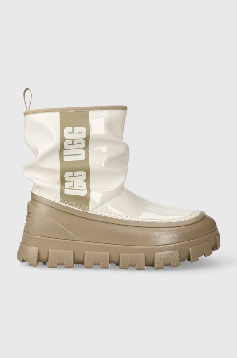 UGG śniegowce Classic Brellah Mini damskie kolor beżowy 1144059