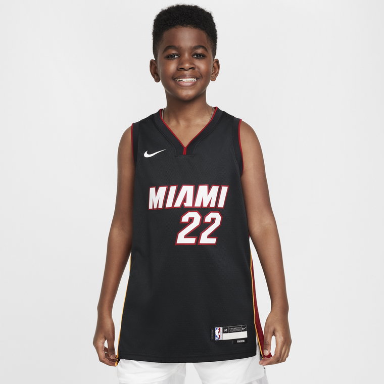 Koszulka dla dużych dzieci Nike NBA Swingman Miami Heat Icon Edition 2023/24 - Czerń