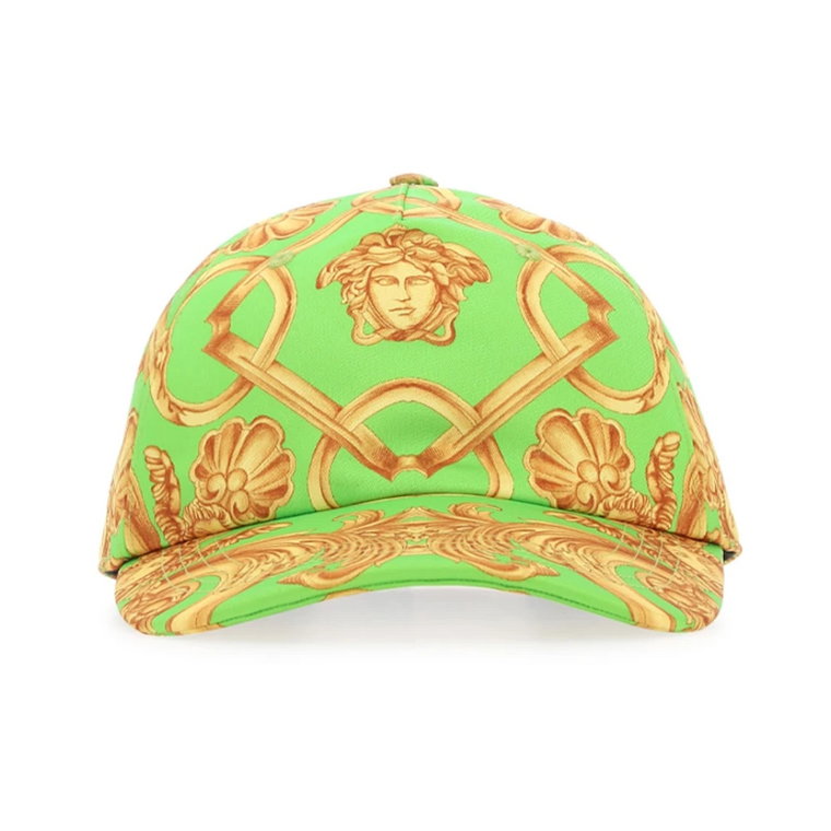 Drukowana czapka baseballowa Versace