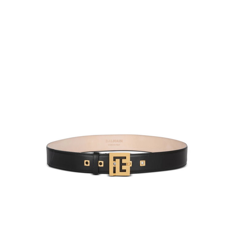 Ceinture P-Belt en cuir Balmain