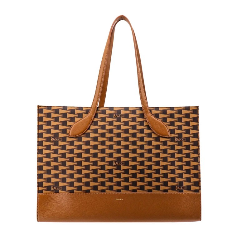 Beżowa Torba na Ramię - Bally Tote Bag Bally