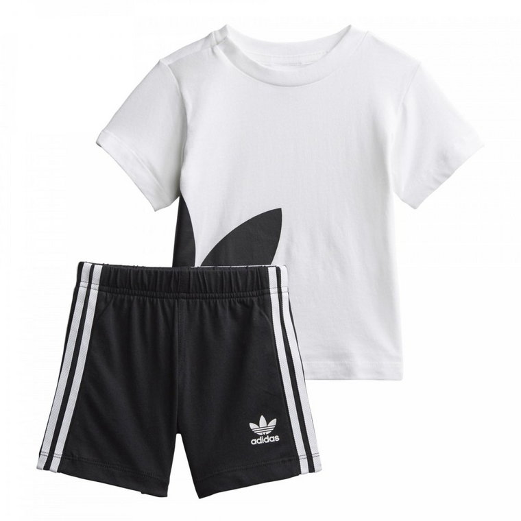 Zestaw Dziecięcy Adidas Koszulka + Spodenki White/Black Wiek:3-6msc