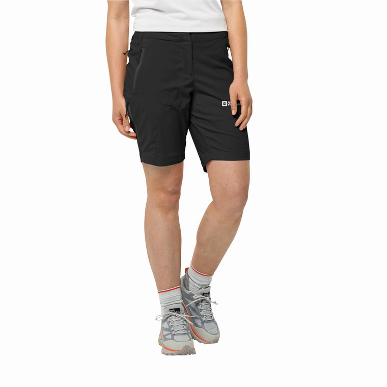 Krótskie spodenki damskie Jack Wolfskin GLASTAL SHORTS W black - 46