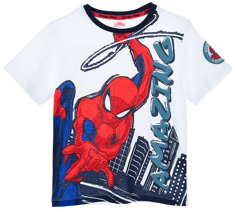 T-shirt z bawełny dla chłopca Spider-Man Amazing