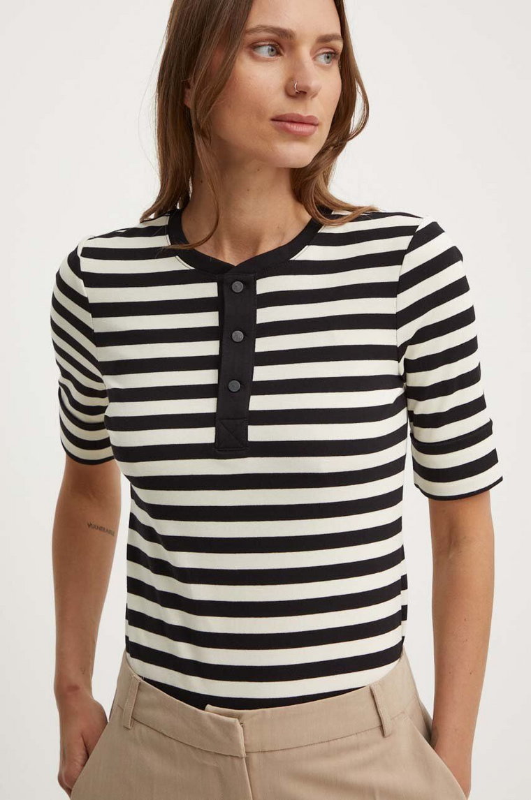 Lauren Ralph Lauren t-shirt damski kolor czarny 200940761