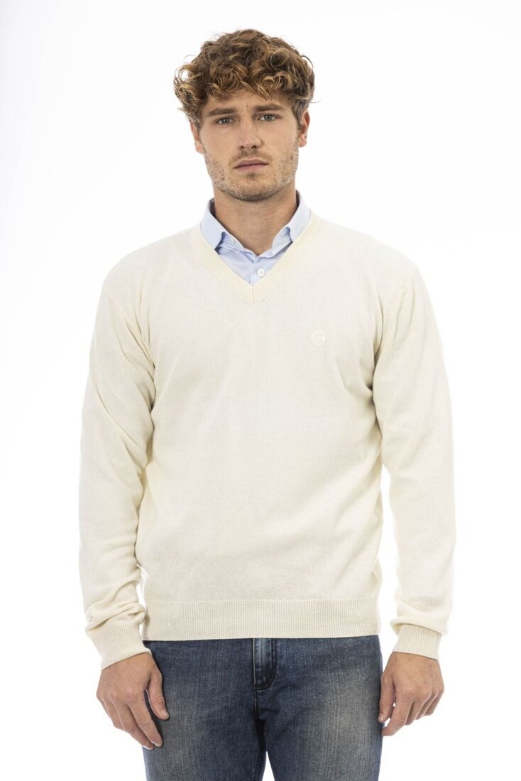 Swetry marki Sergio Tacchini model 20F21 kolor Biały. Odzież męska. Sezon: