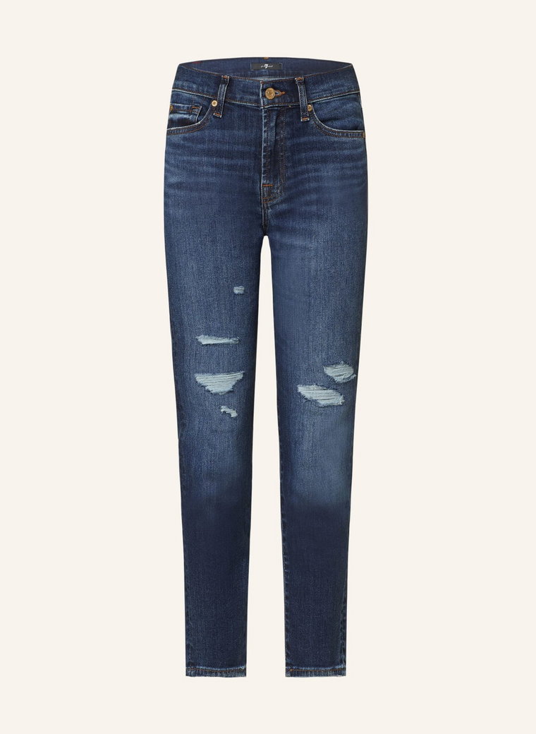 7 For All Mankind Jeansy 7/8 Roxanne blau