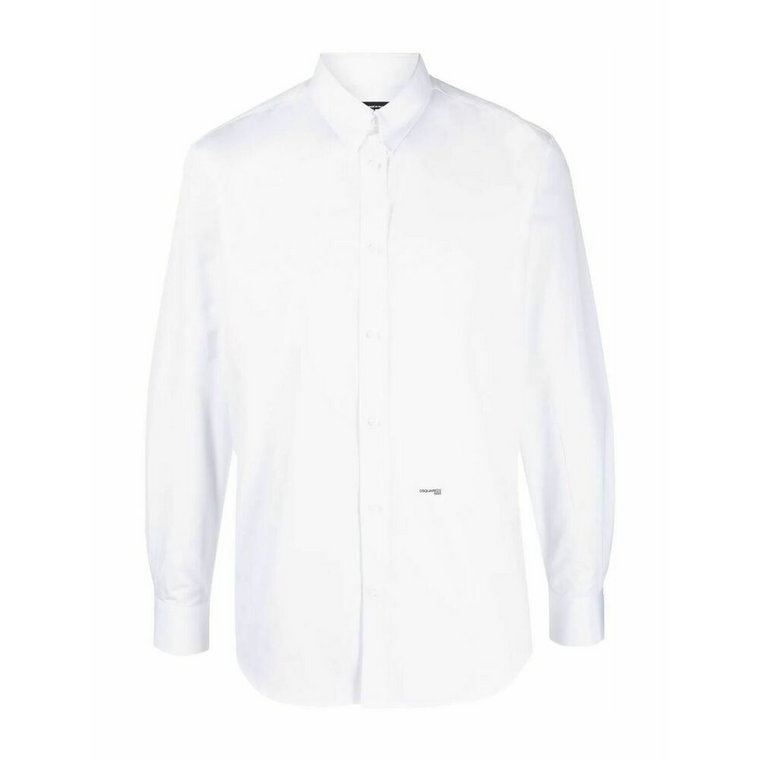 Ss22 Biała Koszula z Bawełny Dsquared2