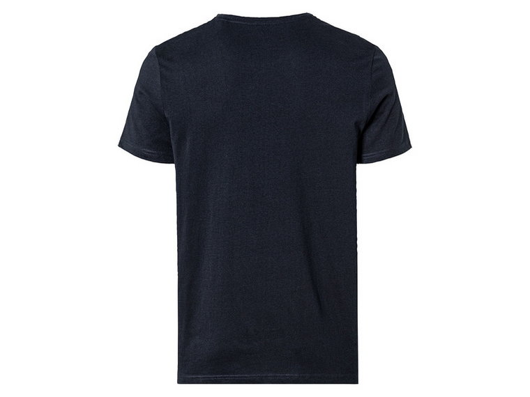 T-shirt męski z bawełną, z wzorami z seriali (S (44/46), Ciemnoniebieski)