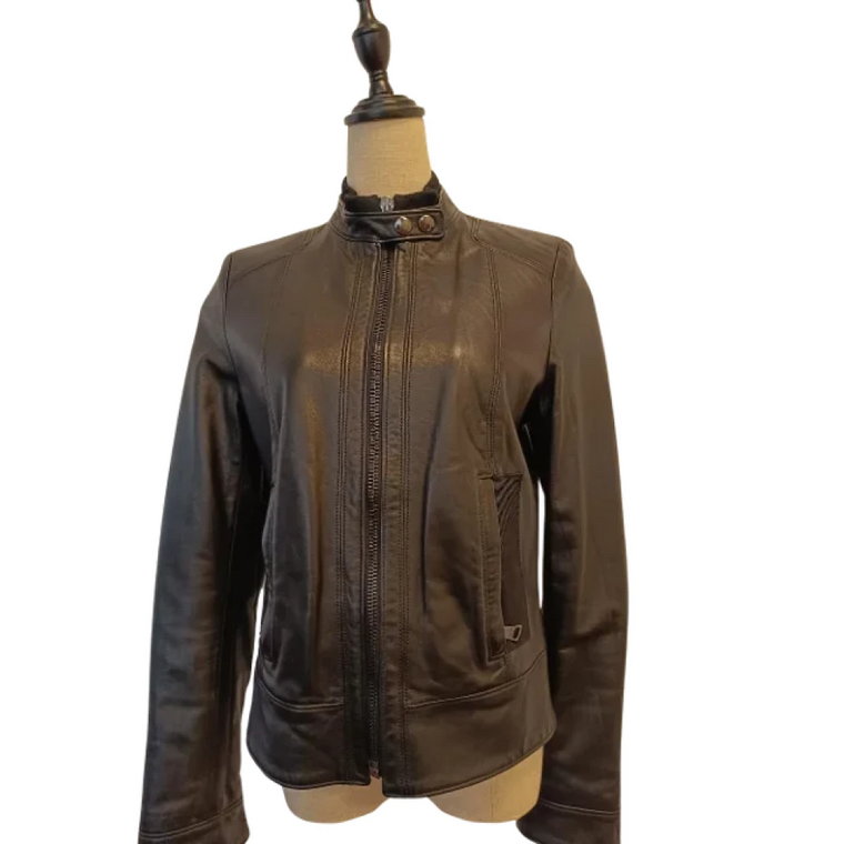 Pre-owned Leather outerwear Dolce & Gabbana Pre-owned