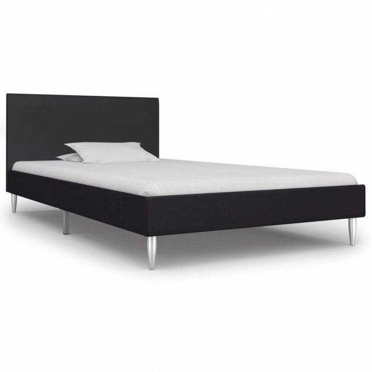 Rama łóżka, czarna, tapicerowana tkaniną, 90 x 200 cm kod: V-280941
