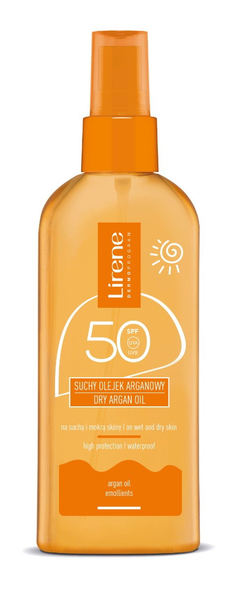 Lirene Sun Arganowy SPF0 - Suchy Olejek arganowy SPF 50 150 ml