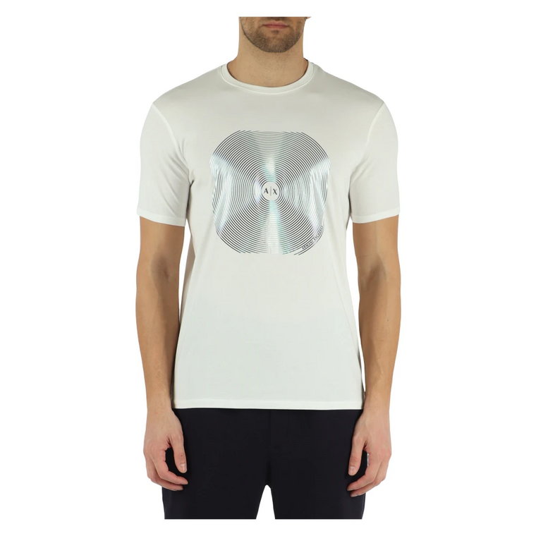 T-shirt slim fit z elastycznego bawełny Armani Exchange