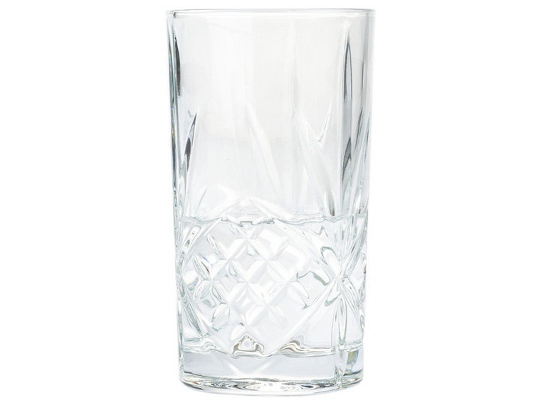 ERNESTO Szklanka do whisky / szklanka do longdrinków, 4 sztuki (Zestaw szklanek do wody i longdrinków)