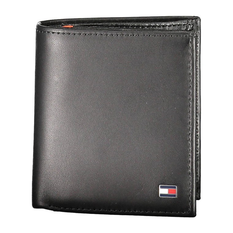 Black Leather Wallet Tommy Hilfiger