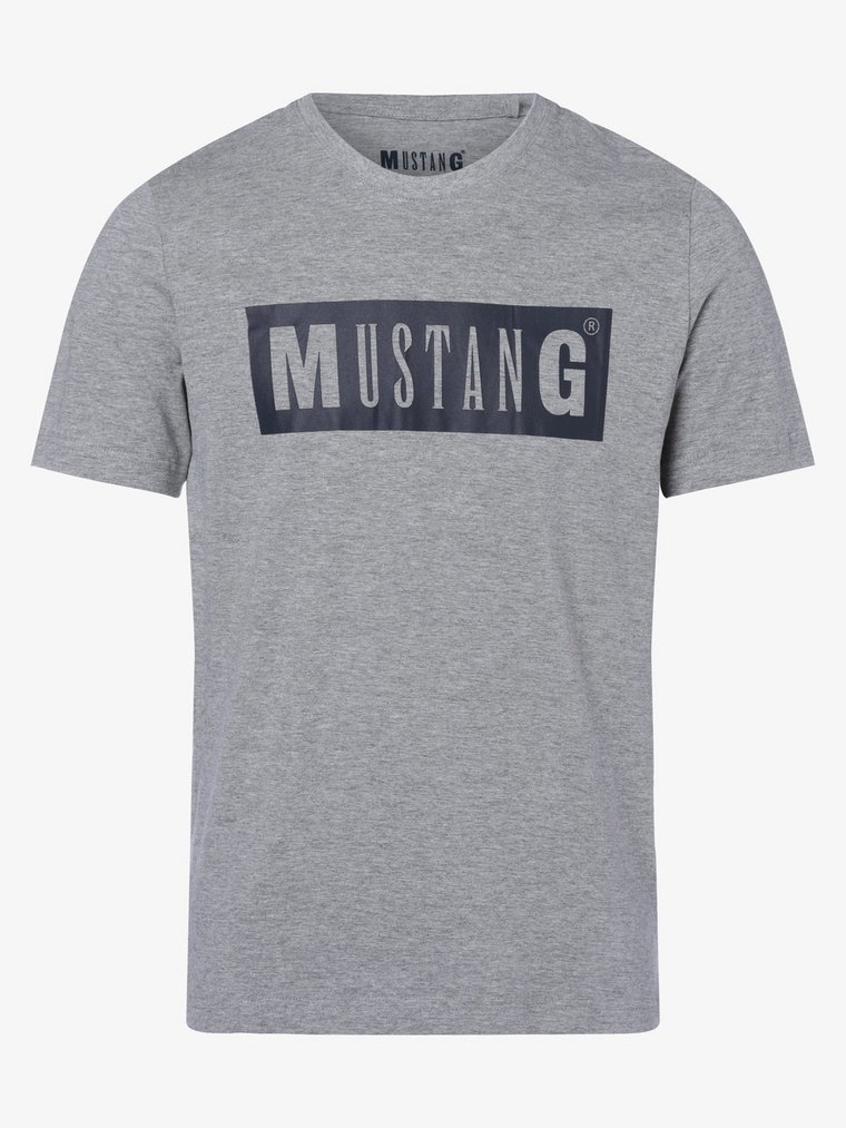 Mustang - T-shirt męski  Alex, szary