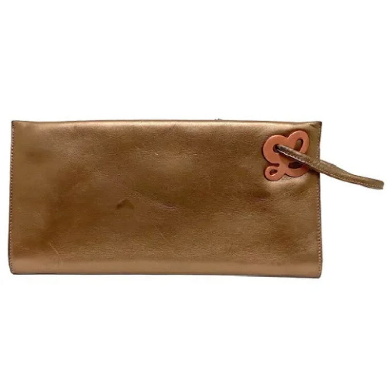 Pre-owned Leather clutches Loewe Pre-owned