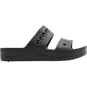 Czarne klapki crocs platform - Damskie - Kolor: Czarne - Rozmiar: 41