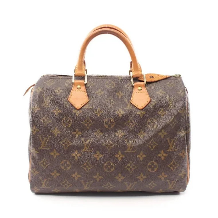 Używana Brązowa Skórzana Torba Monogram Louis Vuitton Vintage