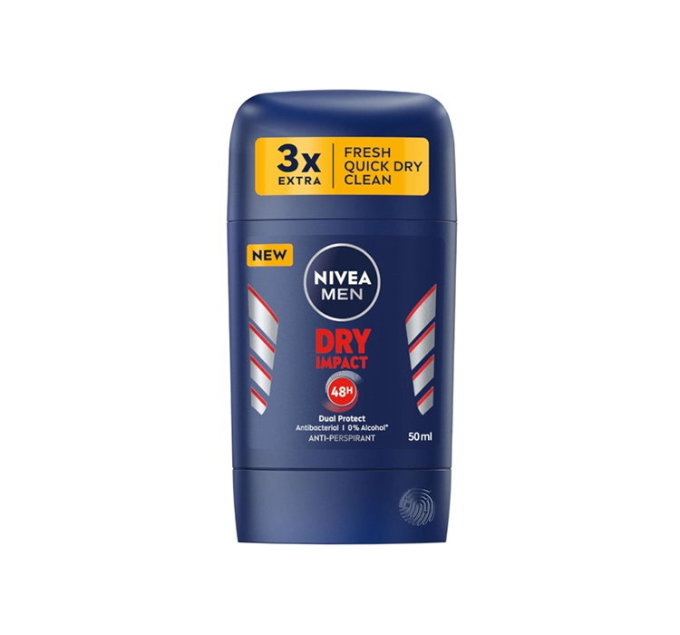 NIVEA MEN DRY IMPACT ANTYPERSPIRANT W SZTYFCIE DLA MĘŻCZYZN 50ML