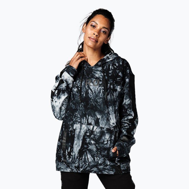 Bluza damska STRONG ID Tie-Dye Pullover czarna