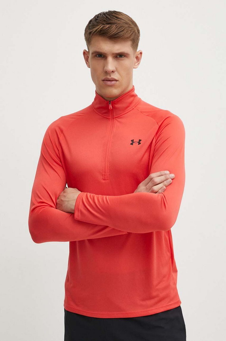 Under Armour bluza treningowa Tech 2.0 kolor czerwony melanżowa