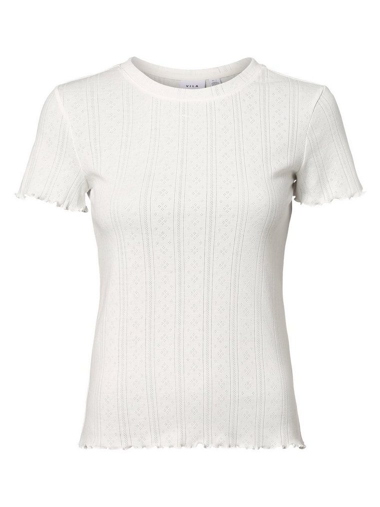 Vila - T-shirt damski  VIPointa, biały
