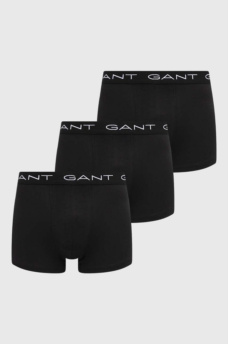 Gant bokserki 3-pack męskie kolor czarny 900013003