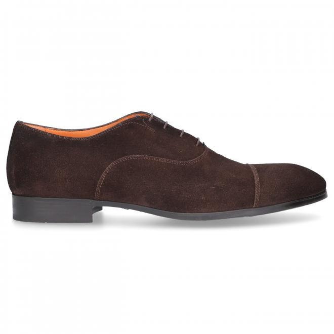 Santoni Buty biznesowe Oxford 11011 zamsz