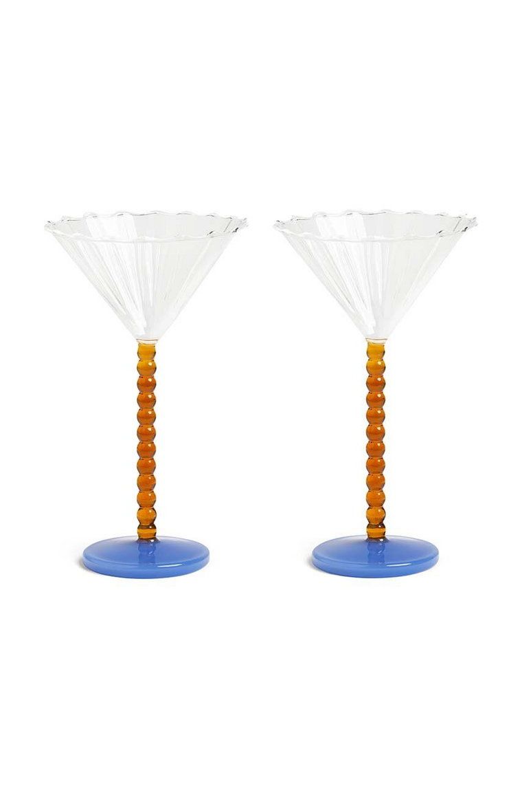 &k amsterdam zestaw kieliszków Coupe Perle Amber 2-pack