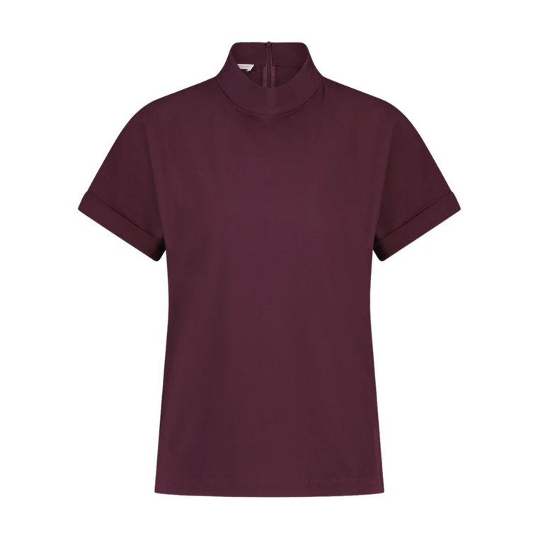 Wielofunkcyjny Aubergine Techniczny Top z Jerseyu Jane Lushka