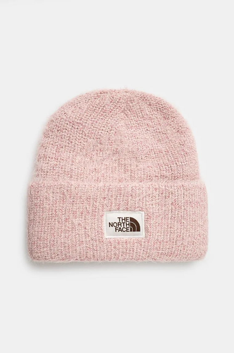 The North Face czapka Salty Bae Lined Beanie kolor różowy z grubej dzianiny NF0A7WJLLK61