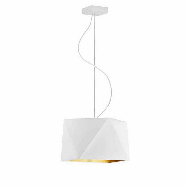 Lampa wisząca glamour z abażurem - EX310-Dalo - wybór kolorów