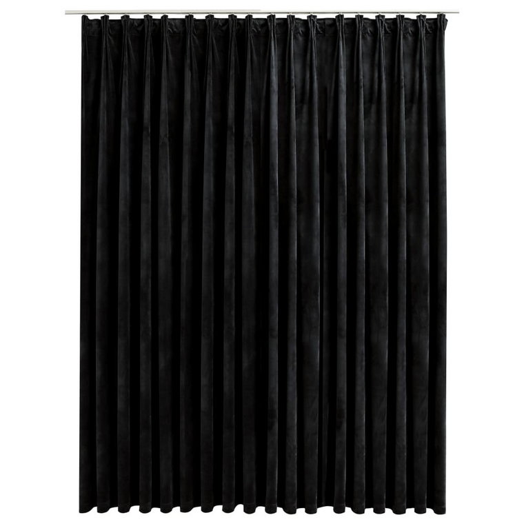 Elegancka Zasłona 290x245 cm - Czarna