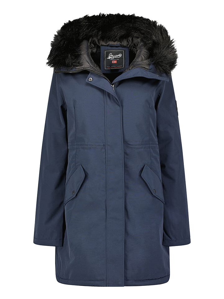 Geographical Norway Parka "Basiline" w kolorze granatowym