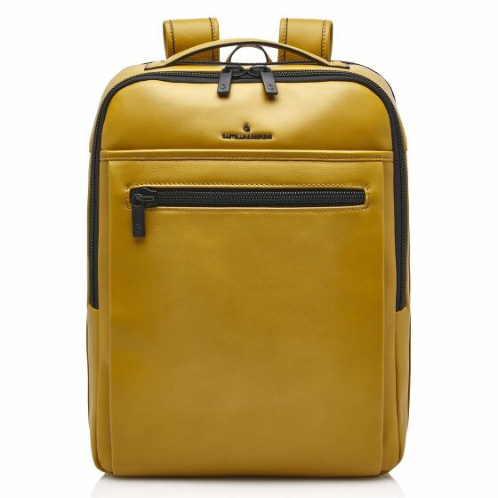 Castelijn & Beerens Plecak Nappa X Victor Skóra RFID 42 cm Komora na laptopa yellow