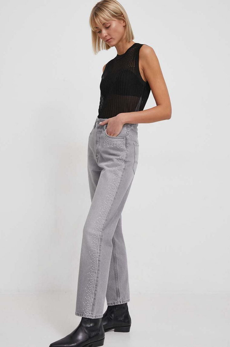 Pepe Jeans jeansy damskie high waist